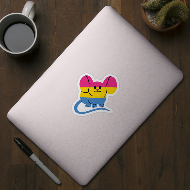 Pansexual Pride Mouse by gaypompeii